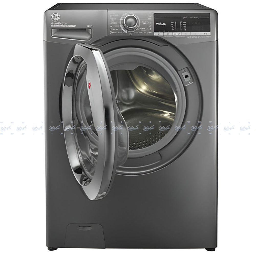 غسالة ملابس هوفر فول أتوماتيك تحميل أمامي 8 كجم H3WS383TAC3R-ELA - فضى