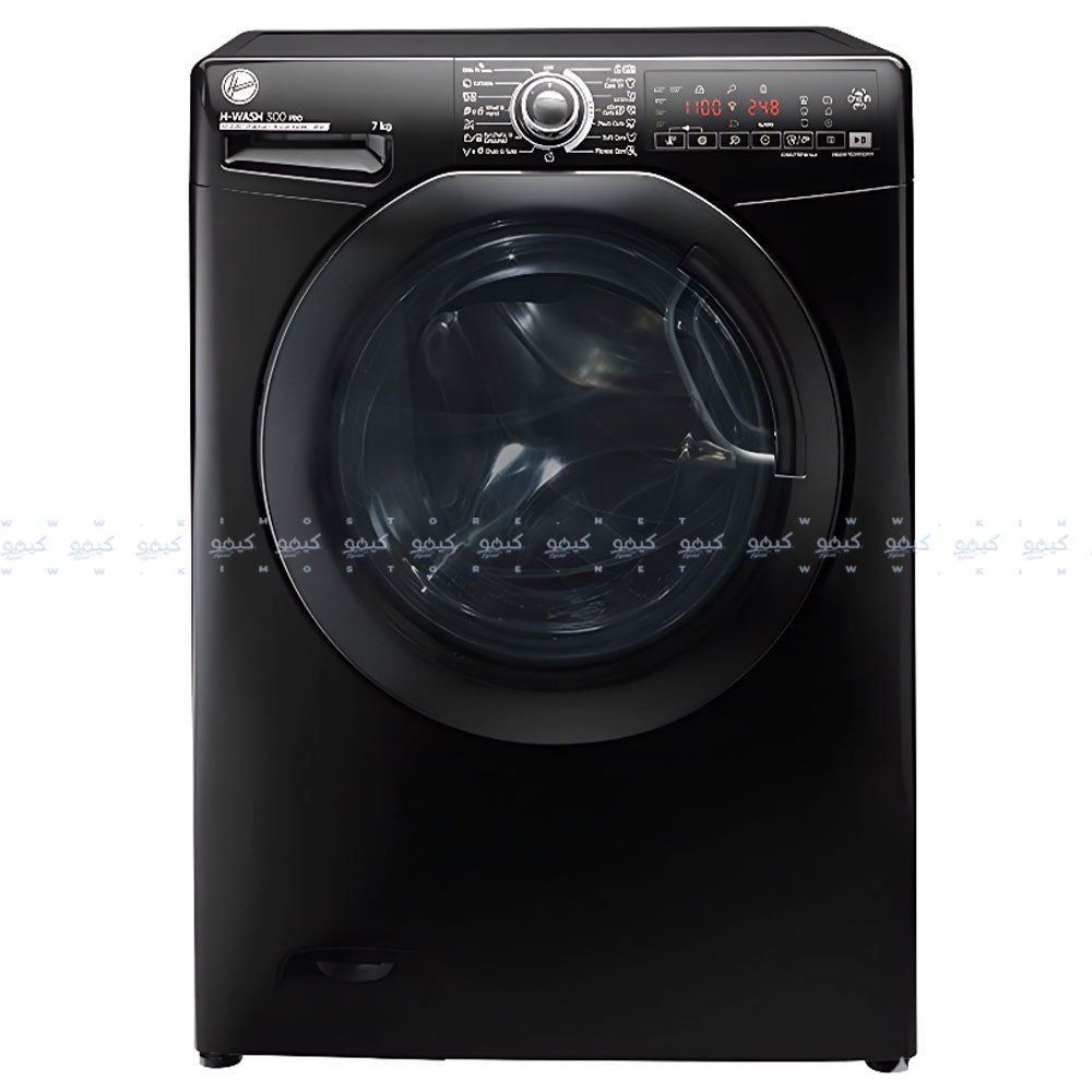 Hoover Front Load Fully Automatic Washing Machine Inverter H3WS17TMF3B-ELA 7Kg - Black