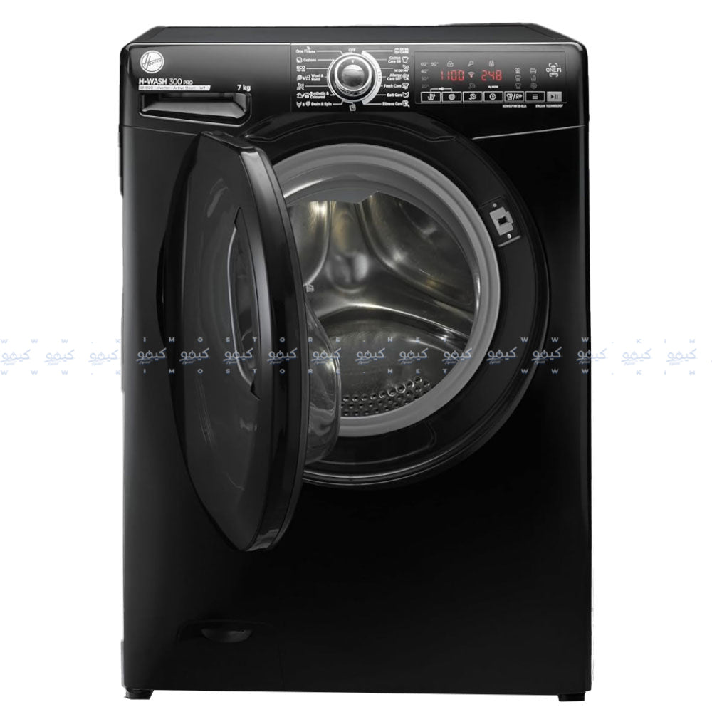 Hoover Front Load Fully Automatic Washing Machine Inverter H3WS17TMF3B-ELA 7Kg - Black