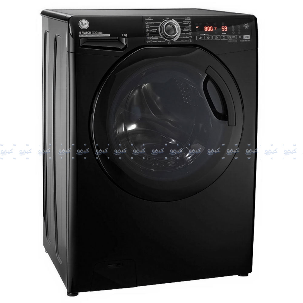 Hoover Front Load Fully Automatic Washing Machine Inverter H3WS17TMF3B-ELA 7Kg - Black