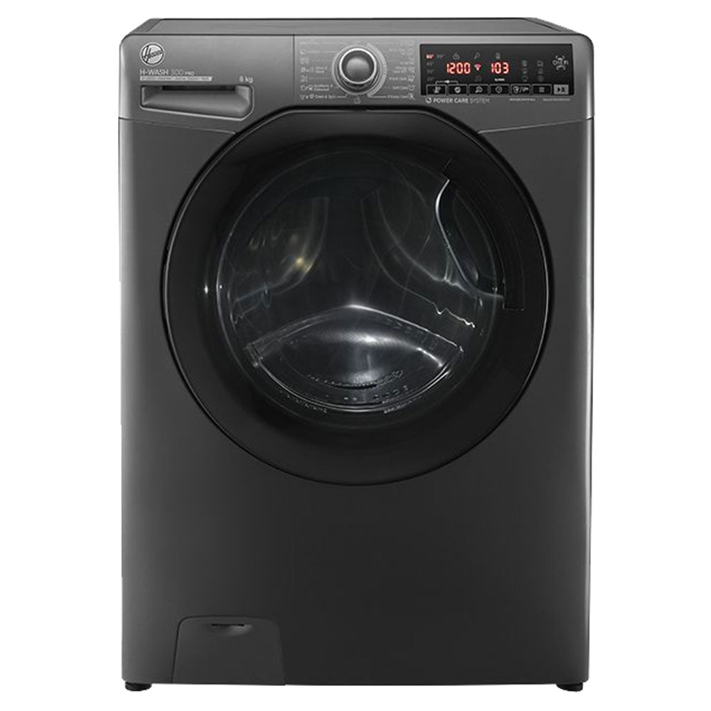 Hoover Front Load Fully Automatic Washing Machine Inverter H3WS38TAMF7R-ELA 8Kg - Silver