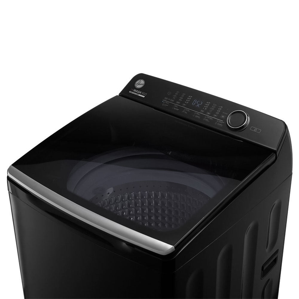 غسالة ملابس هوفر اوتوماتيك نفرتر بطلمبة DDM تحميل علوي 12 كجم HWH-TLD12DBK - أسود