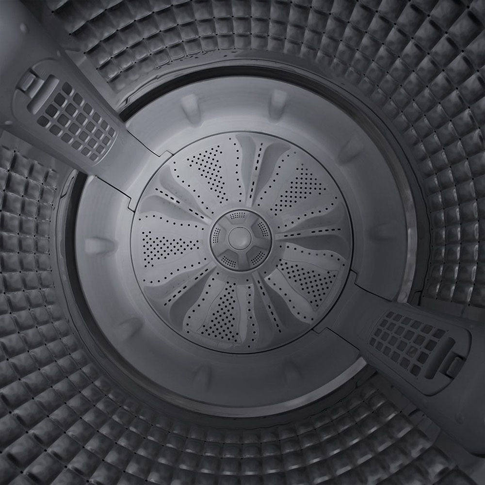 غسالة ملابس هوفر اوتوماتيك بطلمبة تحميل علوي 12 كجم HWH-TLN12DSL - سيلفر