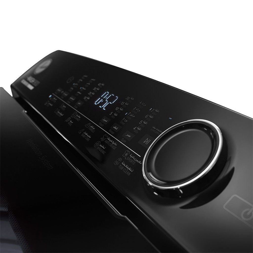 غسالة ملابس هوفر اوتوماتيك بطلمبة تحميل علوي 12 كجم HWH-TLN12DSL - سيلفر