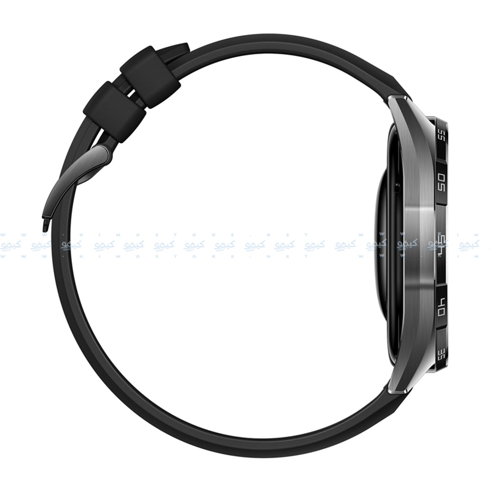 ساعة سمارت هواوي GT 6 ATM-B19 تدعم (GPS) 46 ملم - ستانليس استيل اسود مع