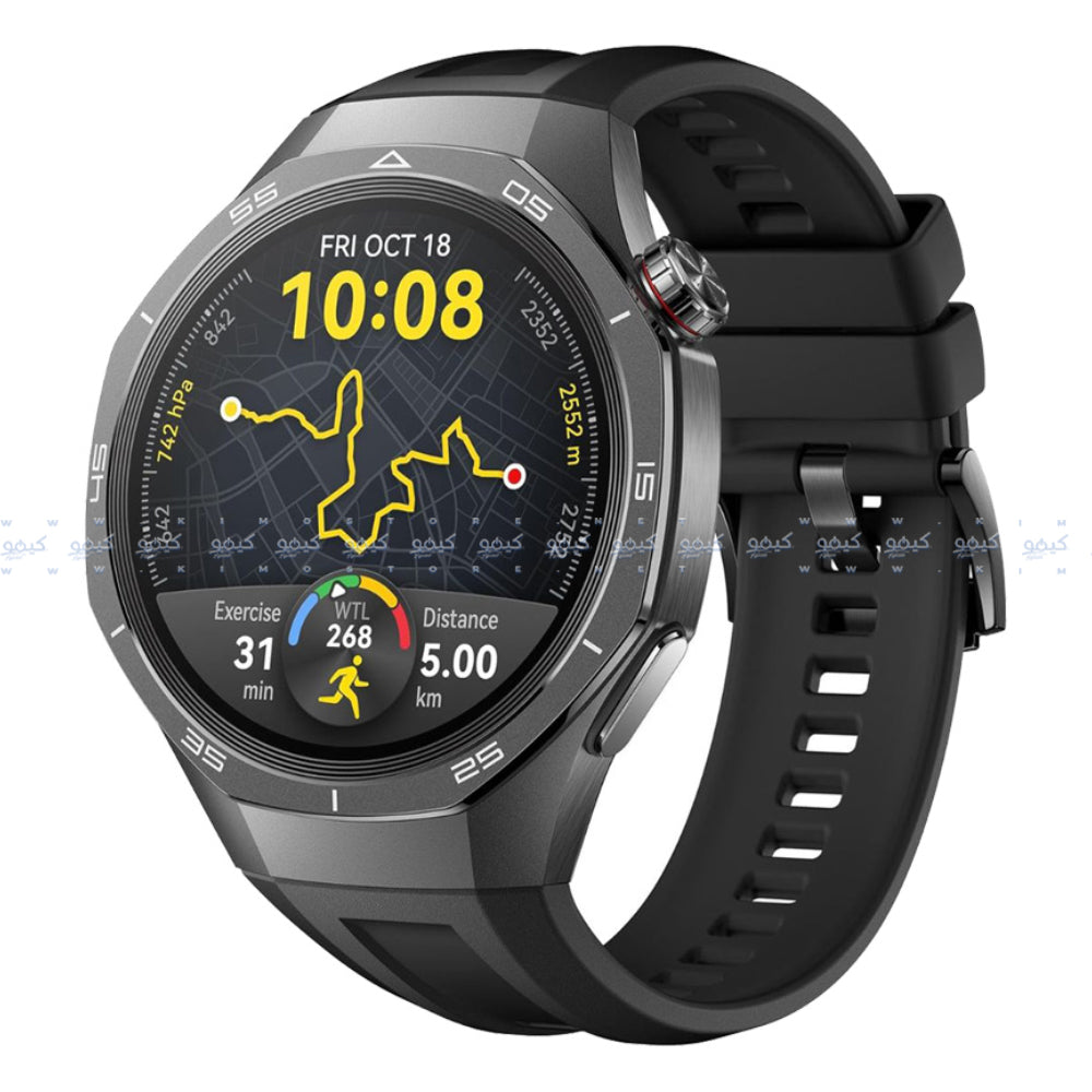 Huawei Watch GT 5 Pro VLI-B29 (46mm - GPS) Titanium Alloy Case With Black Fluoroelastomer Strap