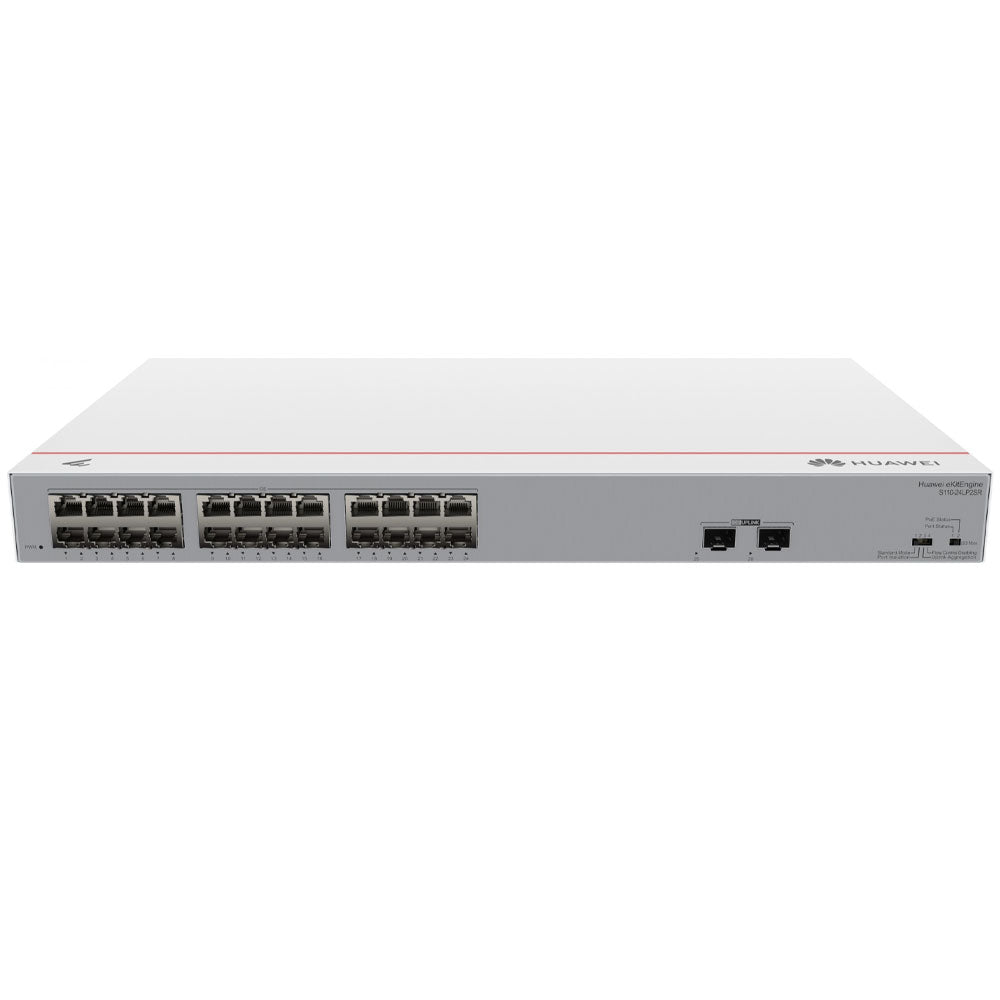 Huawei eKitEngine S110-24LP2SR Unmanaged Rackmount PoE+ Switch 24 Ports 10/100/1000Mbps + 2 Ports Gigabit SFP 124W