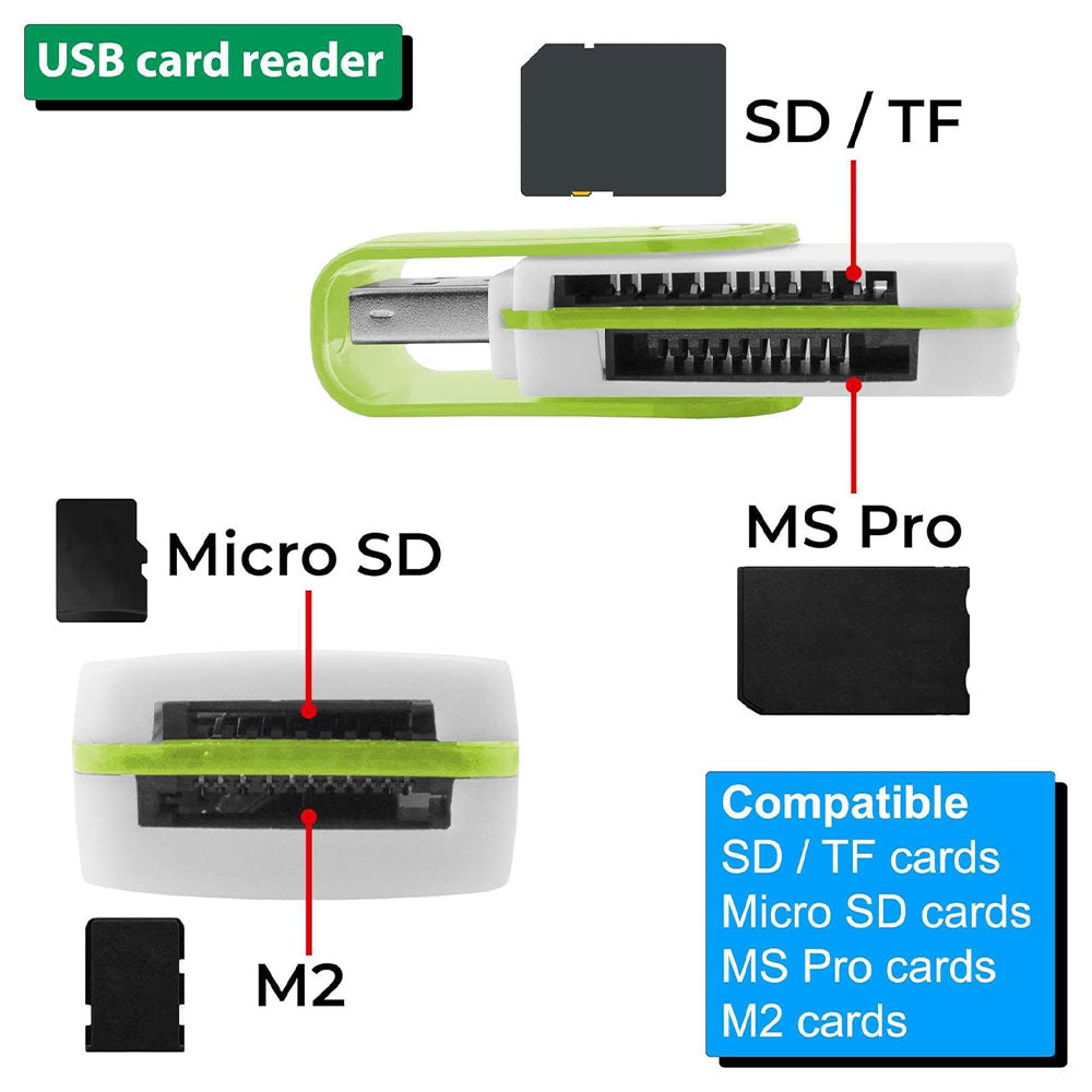 قارئ بطاقة الذاكرة متعدد اي روك