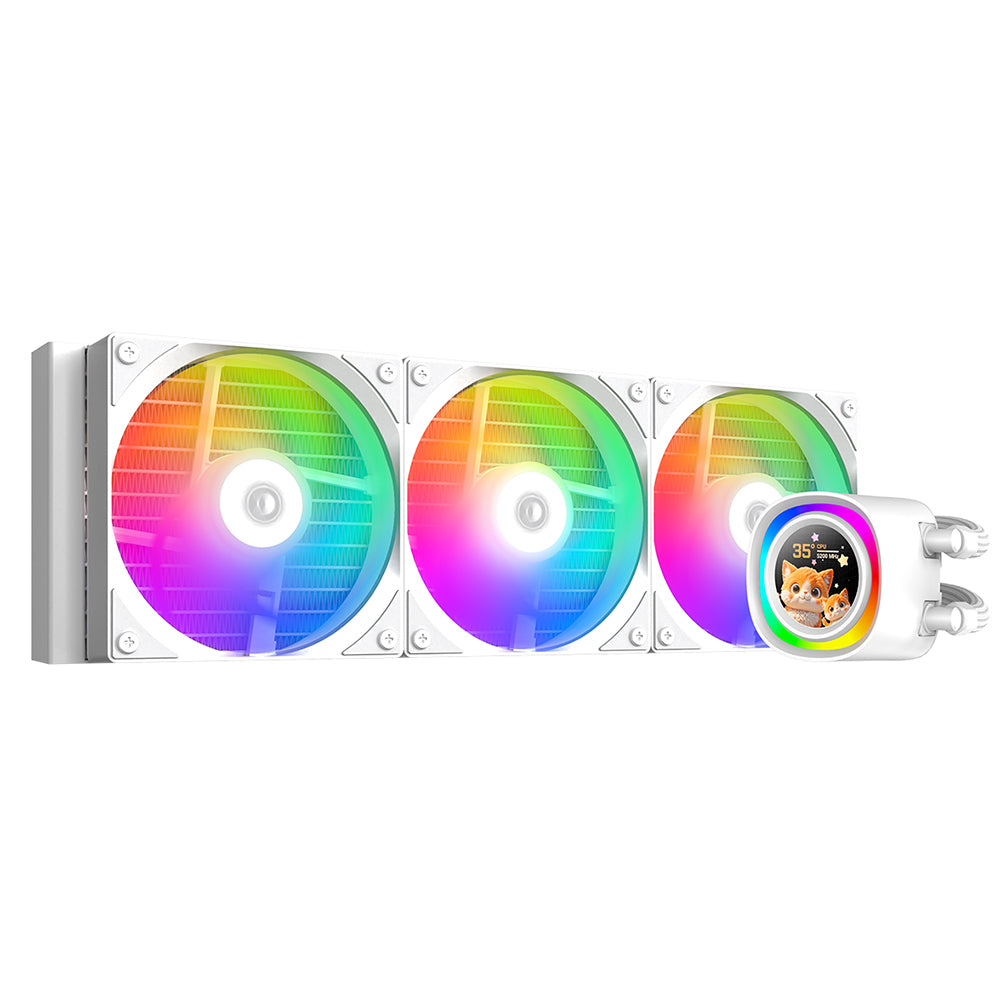ID-COOLING FX360 LCD WHITE 360mm ARGB AIO CPU Liquid Cooler
