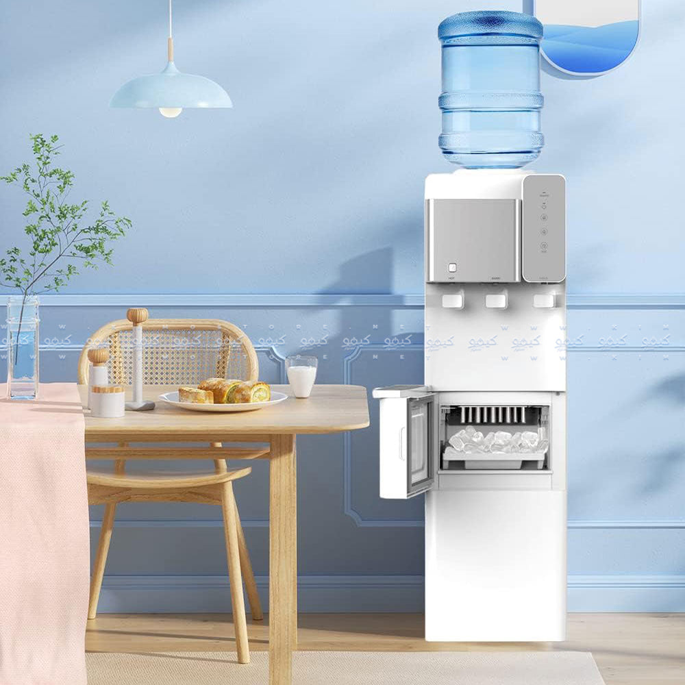 مبرد مياه مع صانع ثلج ايدو WDIM500-WHSV - فضي