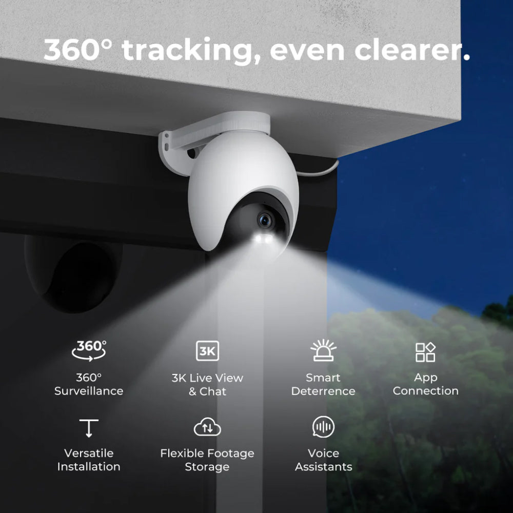 IMILAB EC6 Wi-Fi 360° Pan & Tilt AI Outdoor Security Camera 3K 5MP (Mic) (Full Color)