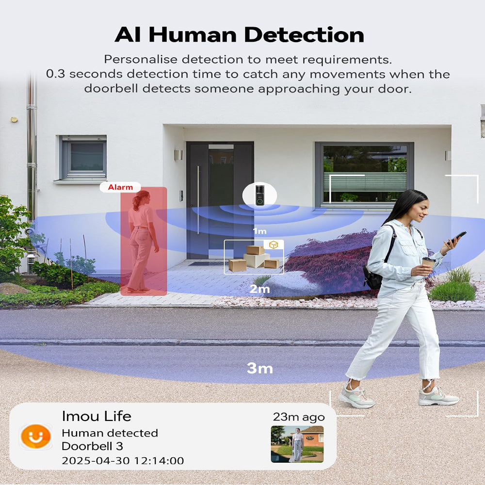 Imou DB-3EP-4M0W/DS3 Smart Video Doorbell Kit