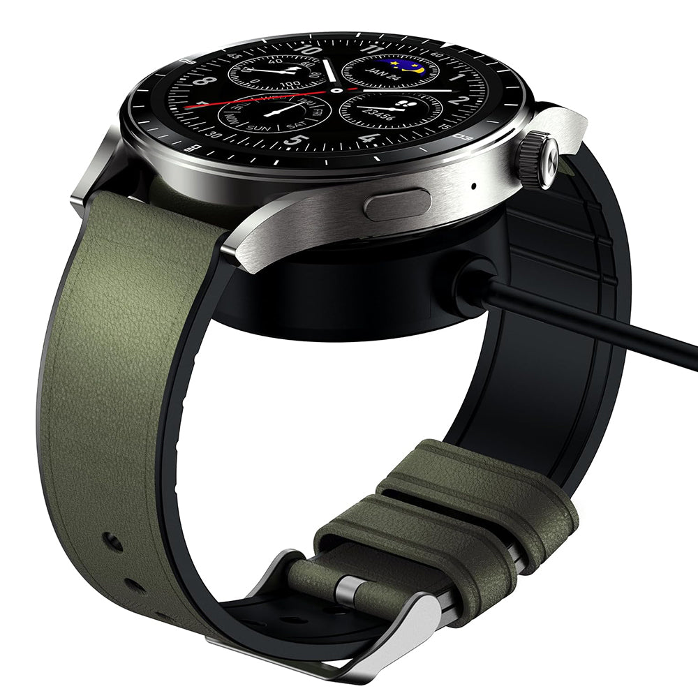 Infinix XWatch N4 Pro XW4E Smart Watch Black Case With Titanium Gray Strap