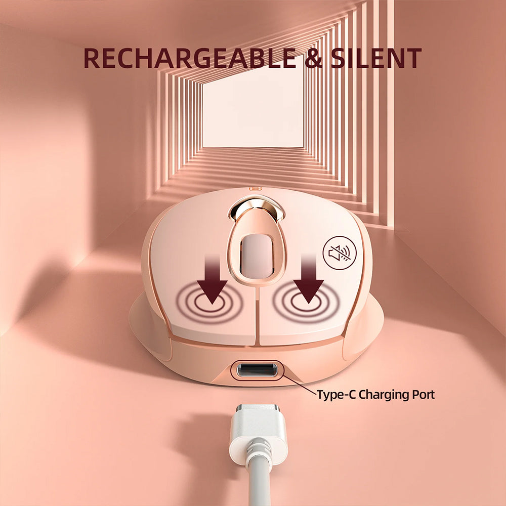 Inphic M8 Dual Mode Rechargeable Bluetooth Wireless Mouse 1600Dpi - Bronze