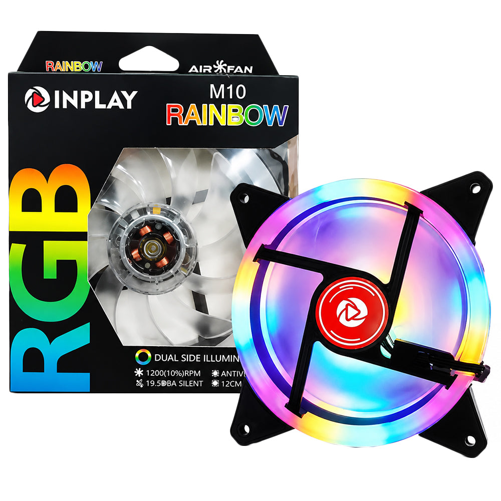 مروحة كيس إن بلاي M10 Rainbow - اسود
