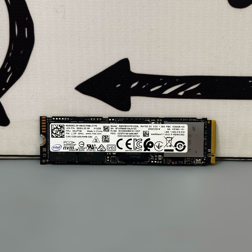 هارد درايف إنتل 512 جيجابايت داخلى 2280 NVME M.2 للكمبيوتر واللاب توب (استعمال خارج)