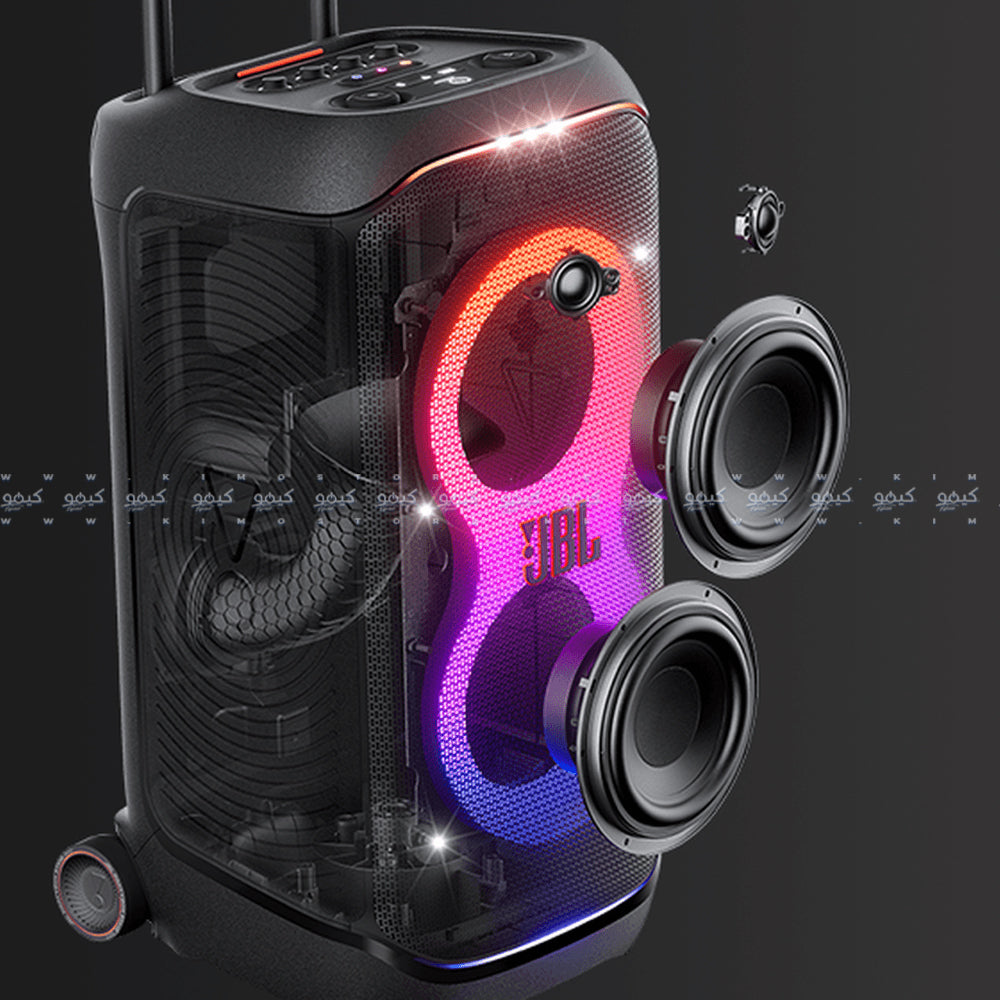 سبيكر بلوتوث متنقل جي بي إل PartyBox Stage 320 - أسود