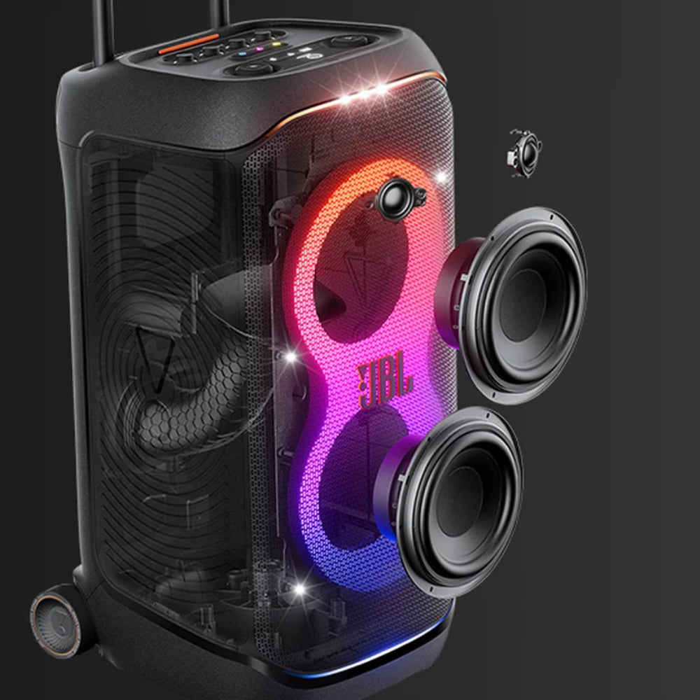 JBL PartyBox Stage 320 Portable Bluetooth Speaker - Black