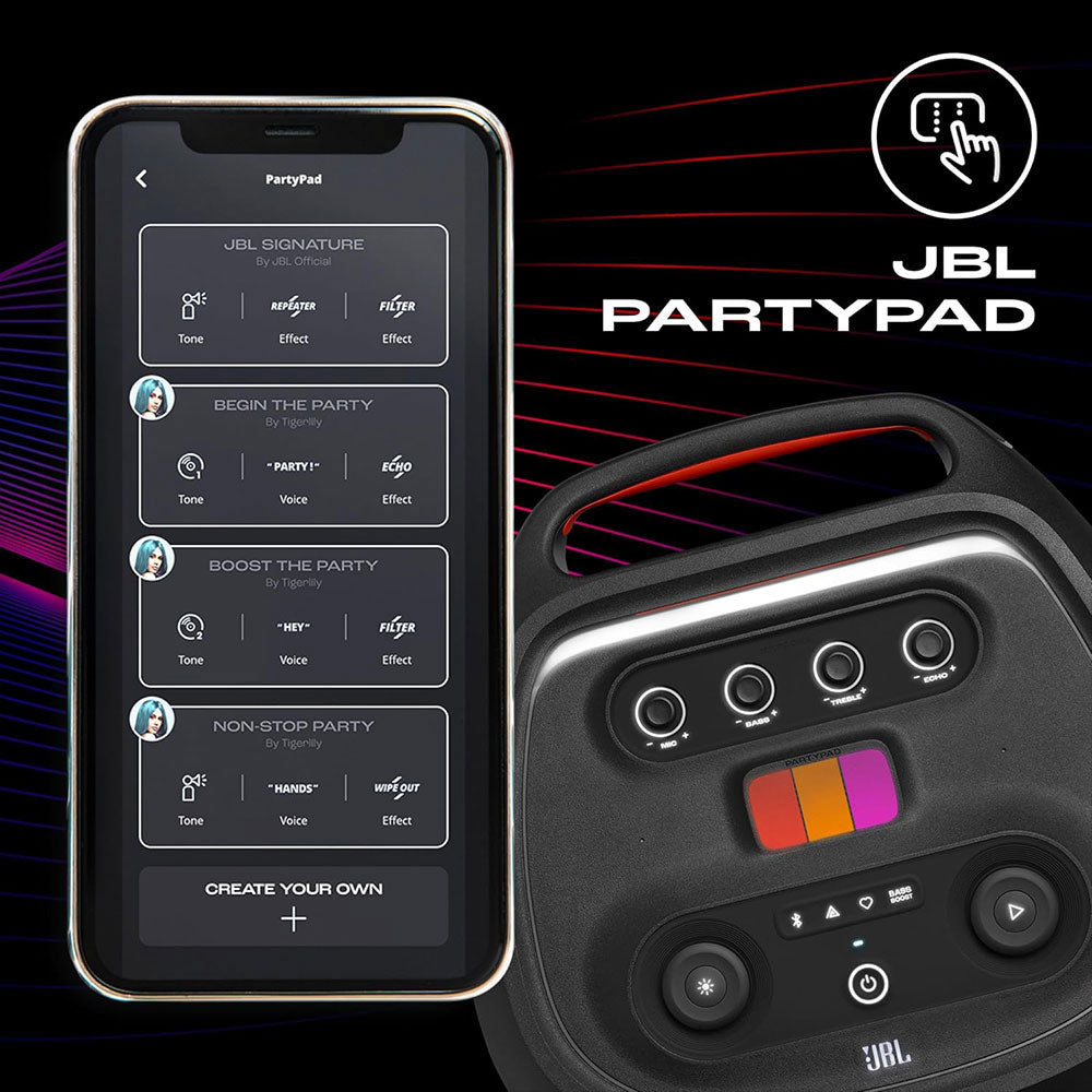 سبيكر بلوتوث متنقل جي بي إل PartyBox Ultimate - أسود