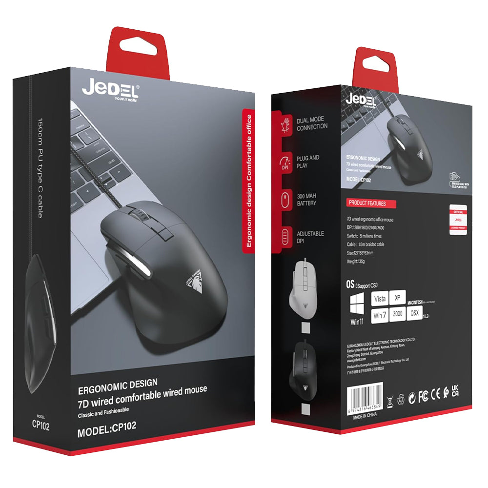 ماوس جيديل سلكي جيمنج 3600 نقطة في البوصة CP102