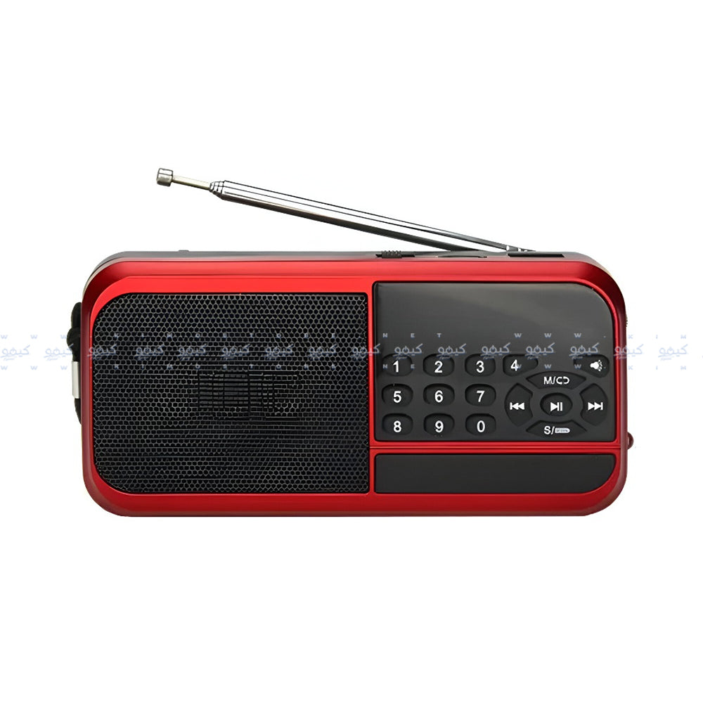 Joc H798BT Portable Radio Speaker - Red