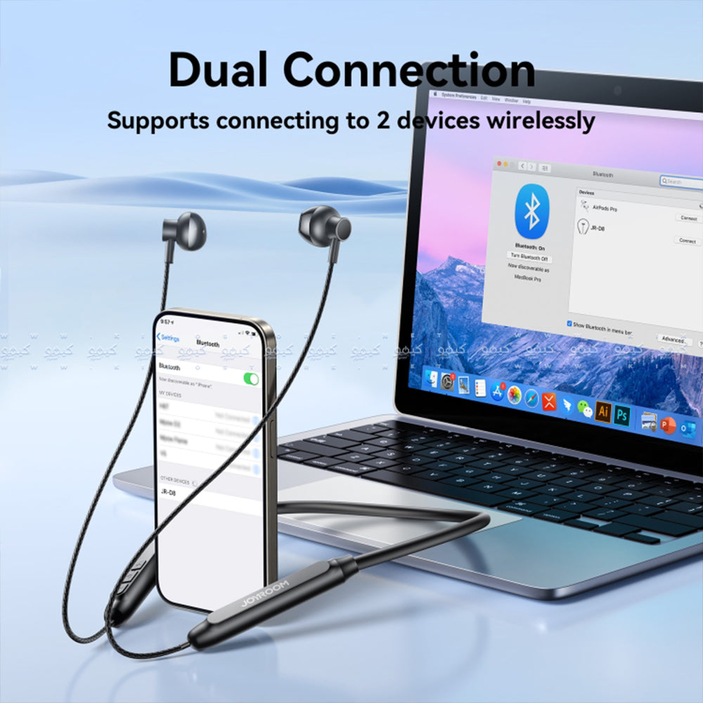 Joyroom JR-D8 Neckband Wireless Earphone - Black