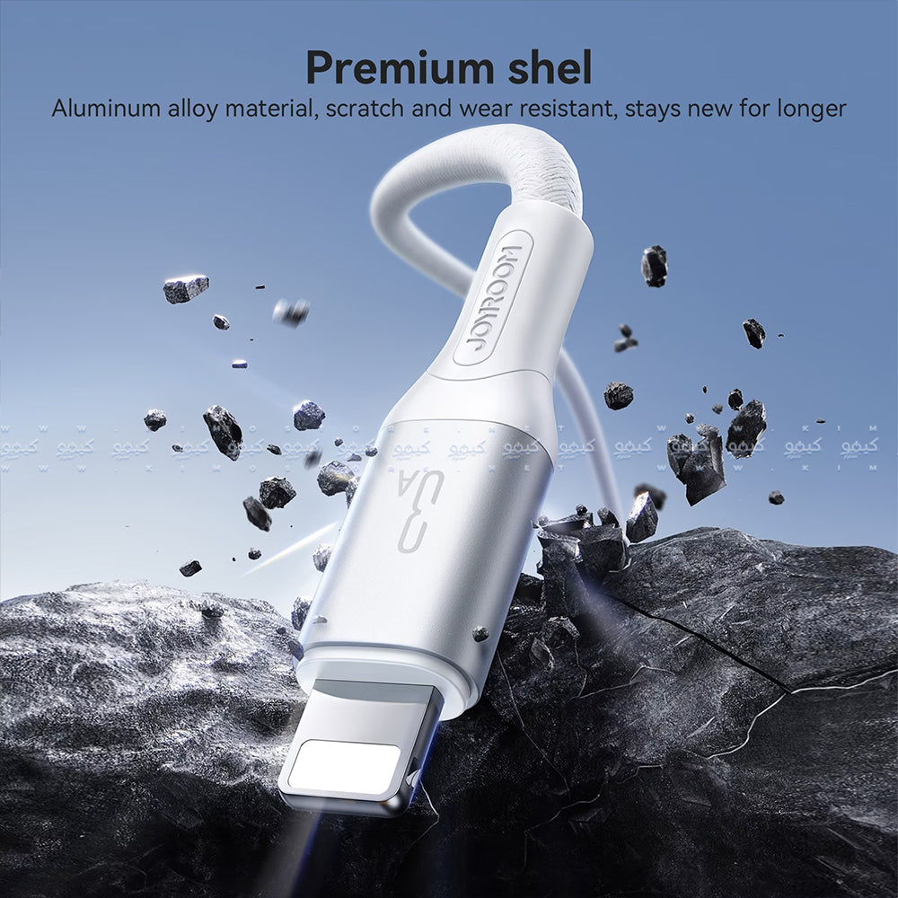 Joyroom S-A28 USB To Lightning Cable 3A Fast Charging 2m - White