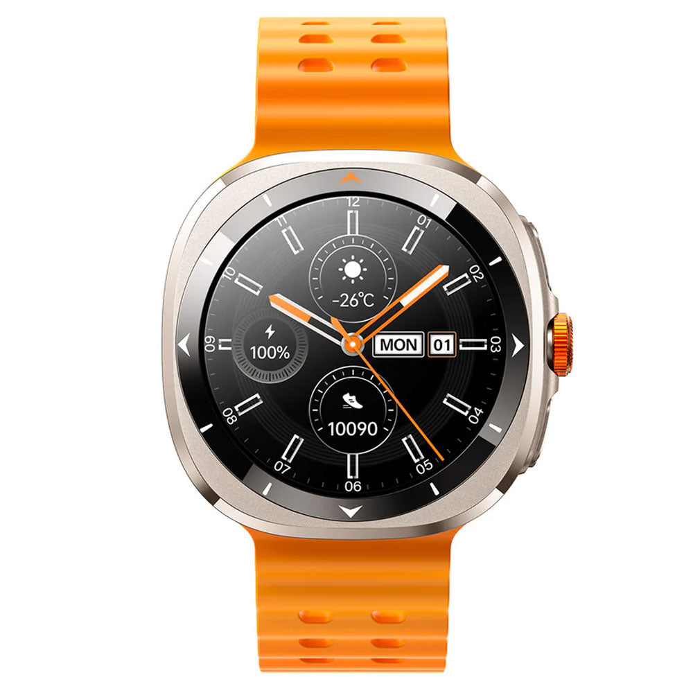 Joyroom Venture Series JR-FV2 Smart Watch Silver Case With Vitality Orange