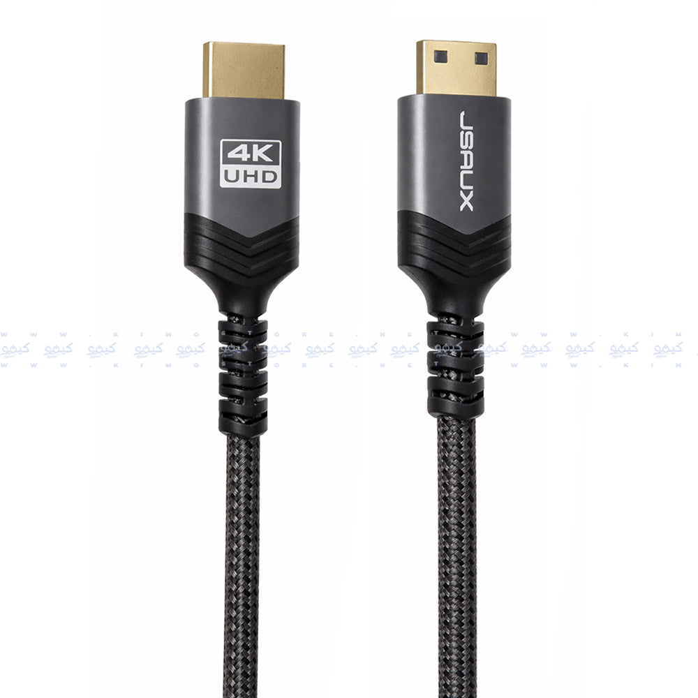 Jsaux CV0026 4K Mini HDMI To HDMI Monitor Cable 1.8m - Black