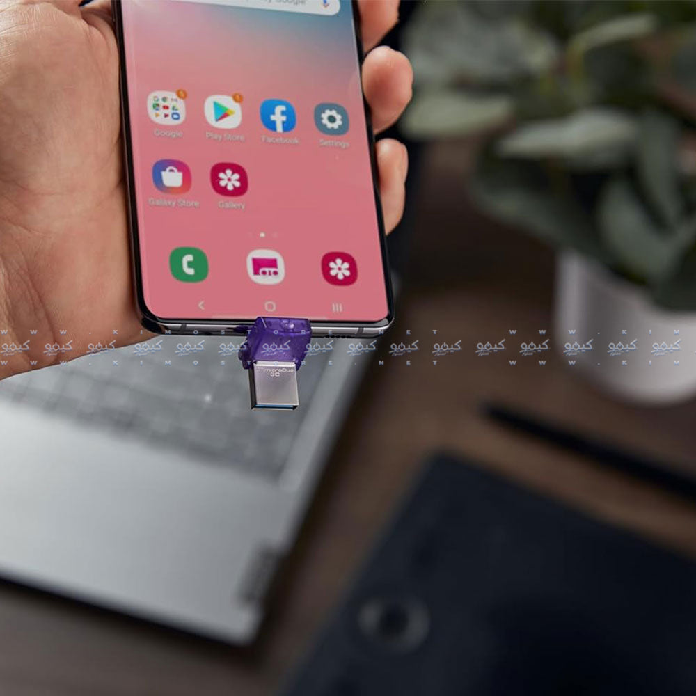 فلاش ميموري كينجستون 128 جيجابايت تايب سي & يو اس بي 3.2