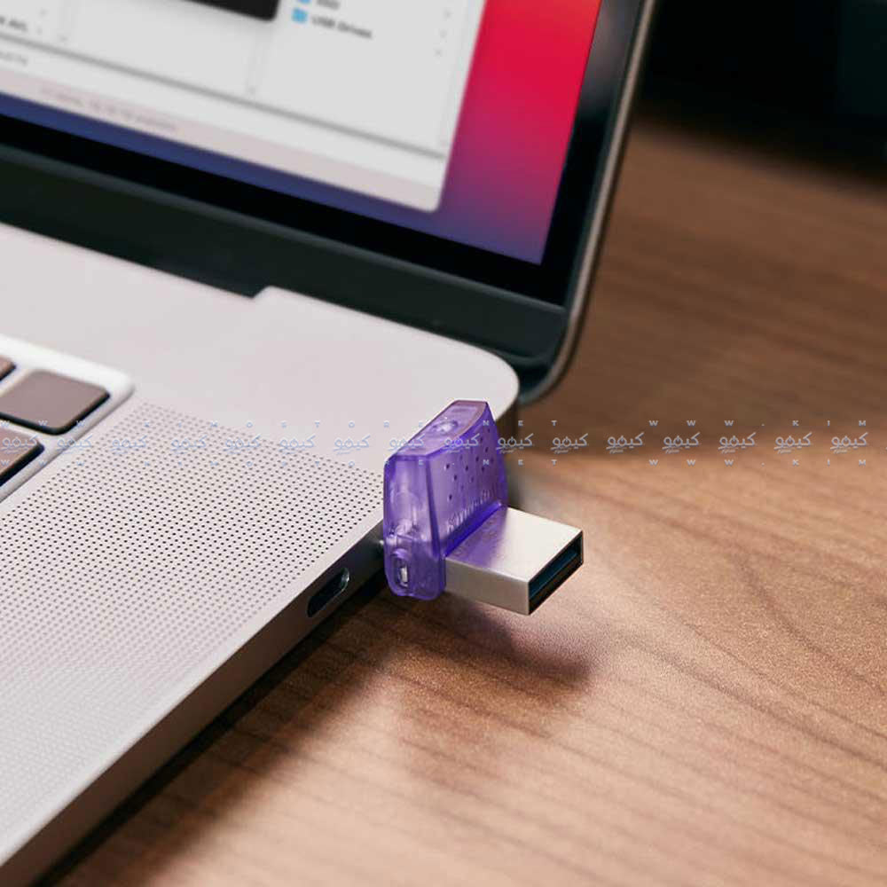 فلاش ميموري كينجستون 128 جيجابايت تايب سي & يو اس بي 3.2 DataTraveler microDuo 3C