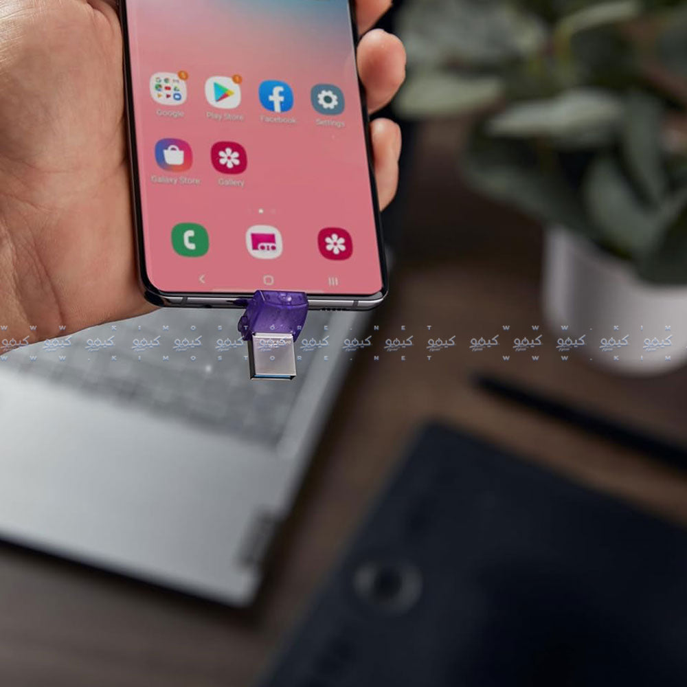 فلاش ميموري كينجستون 64 جيجابايت تايب سي & يو اس بي 3.2 DataTraveler microDuo 3C