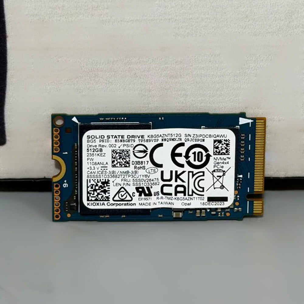 هارد درايف كيوكسيا 512 جيجابايت KBG5AZNT512G NVMe PCIe M.2 2242 SSD (استعمال خارج)