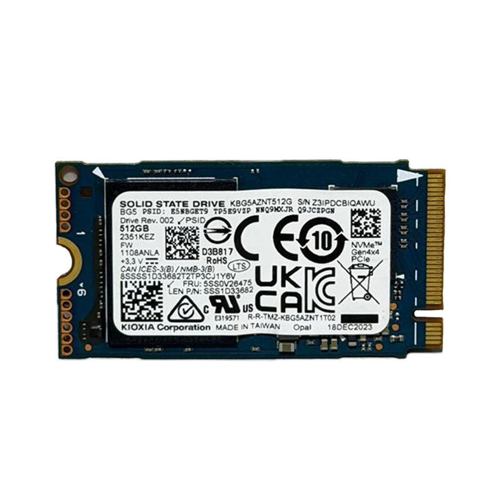 هارد درايف كيوكسيا 512 جيجابايت KBG5AZNT512G NVMe PCIe M.2 2242 SSD (استعمال خارج)