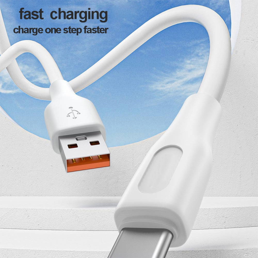 Kivee Basike CT12-1C USB To Type-C Cable 6A 120W Fast Charging 1m - White