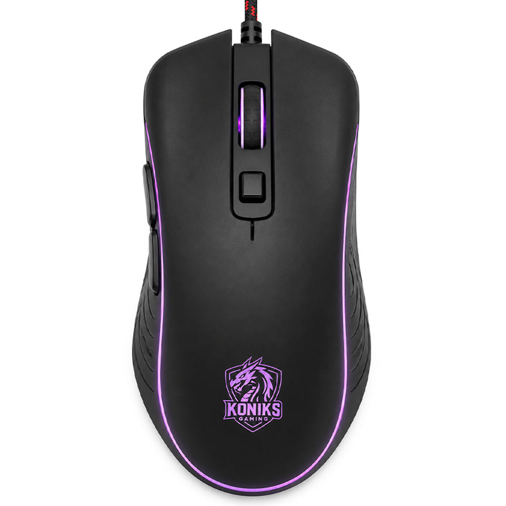 Koniks GM330 Wired RGB Gaming Mouse 7200Dpi
