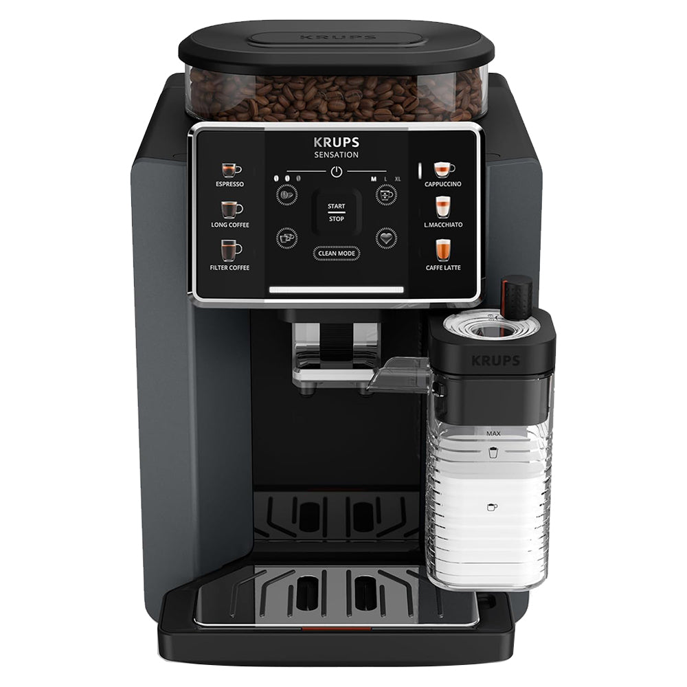 Krups Sensation Milk Automatic Espresso Coffee Maker EA912B10 1450W - Black