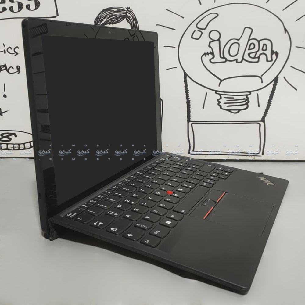 لاب توب لينوفو 2 في 1 قابل للفصل ThinkPad X1 Tablet Gen 2 (انتل كور i7-7Y54 - رام 8 جيجابايت DDR3 - هارد 256 جيجابايت M.2 - انتل HD جرافيكس - شاشة 12 بوصة FHD + تاتش سكرين 360° - كاميرا) استعمال خارج