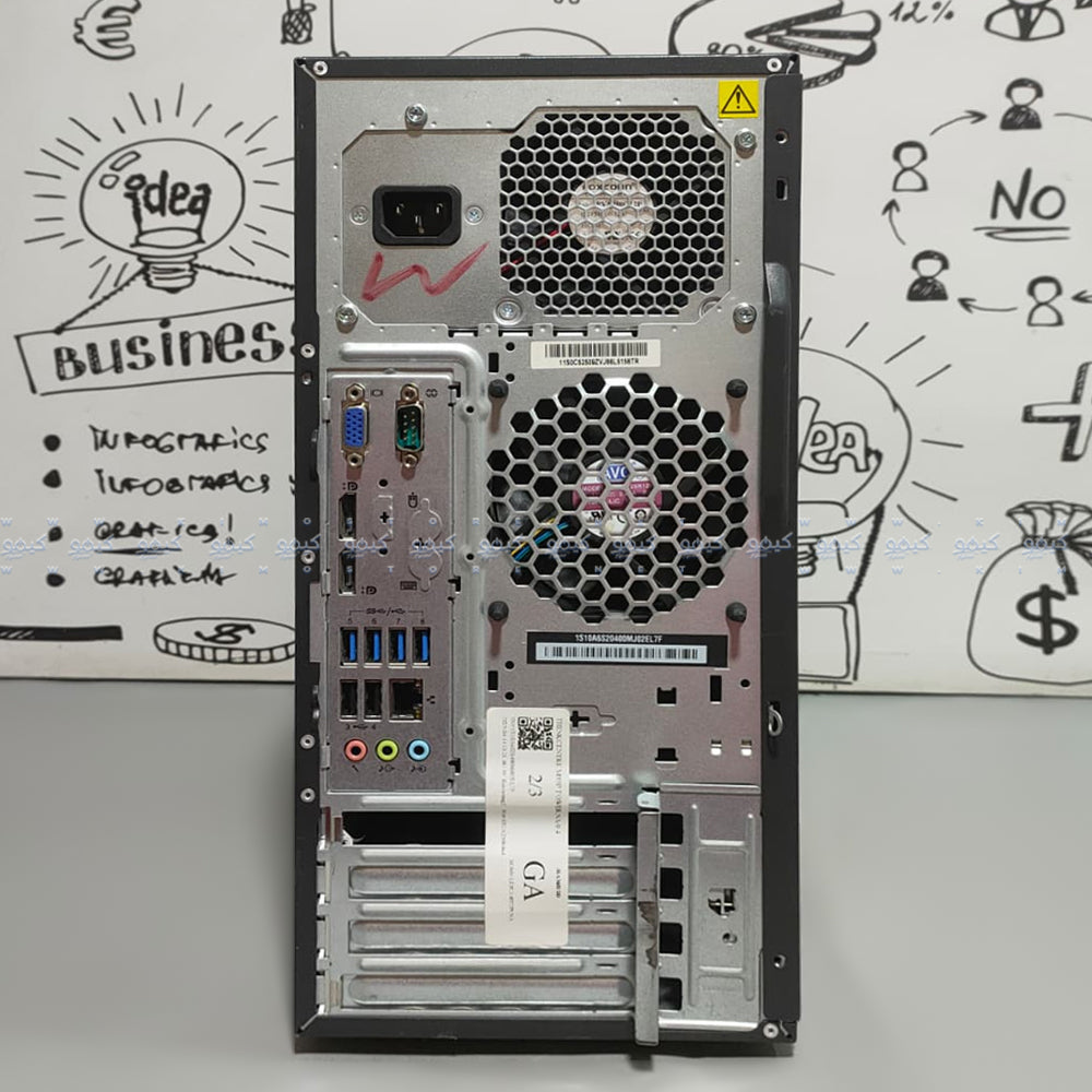 Lenovo ThinkCentre M93p Tower PC (Intel Core i5-4570 - 8GB DDR3 - No Hard - Intel HD Graphics - DVD RW) Original Used