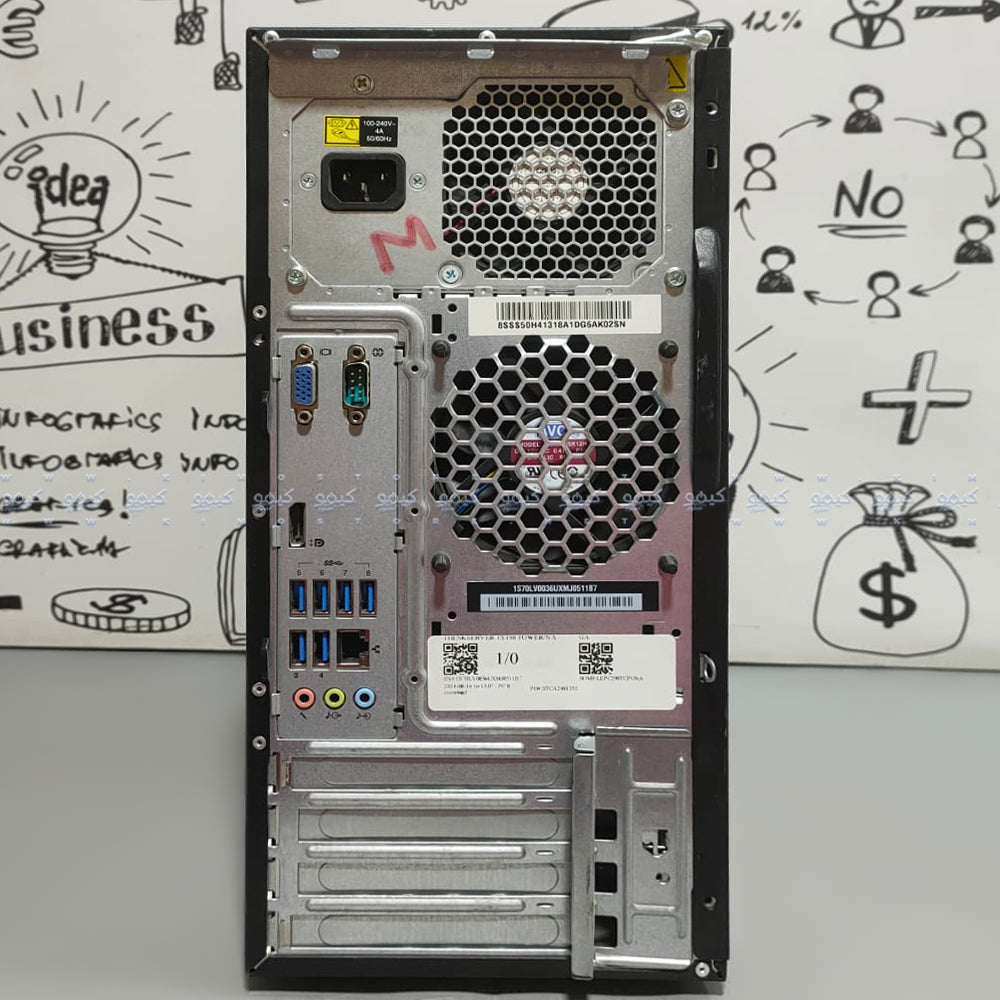 Lenovo ThinkServer TS150 Tower PC (Intel Core i5-6500 - 8GB DDR4 - No Hard - Intel HD Graphics - DVD RW) Original Used