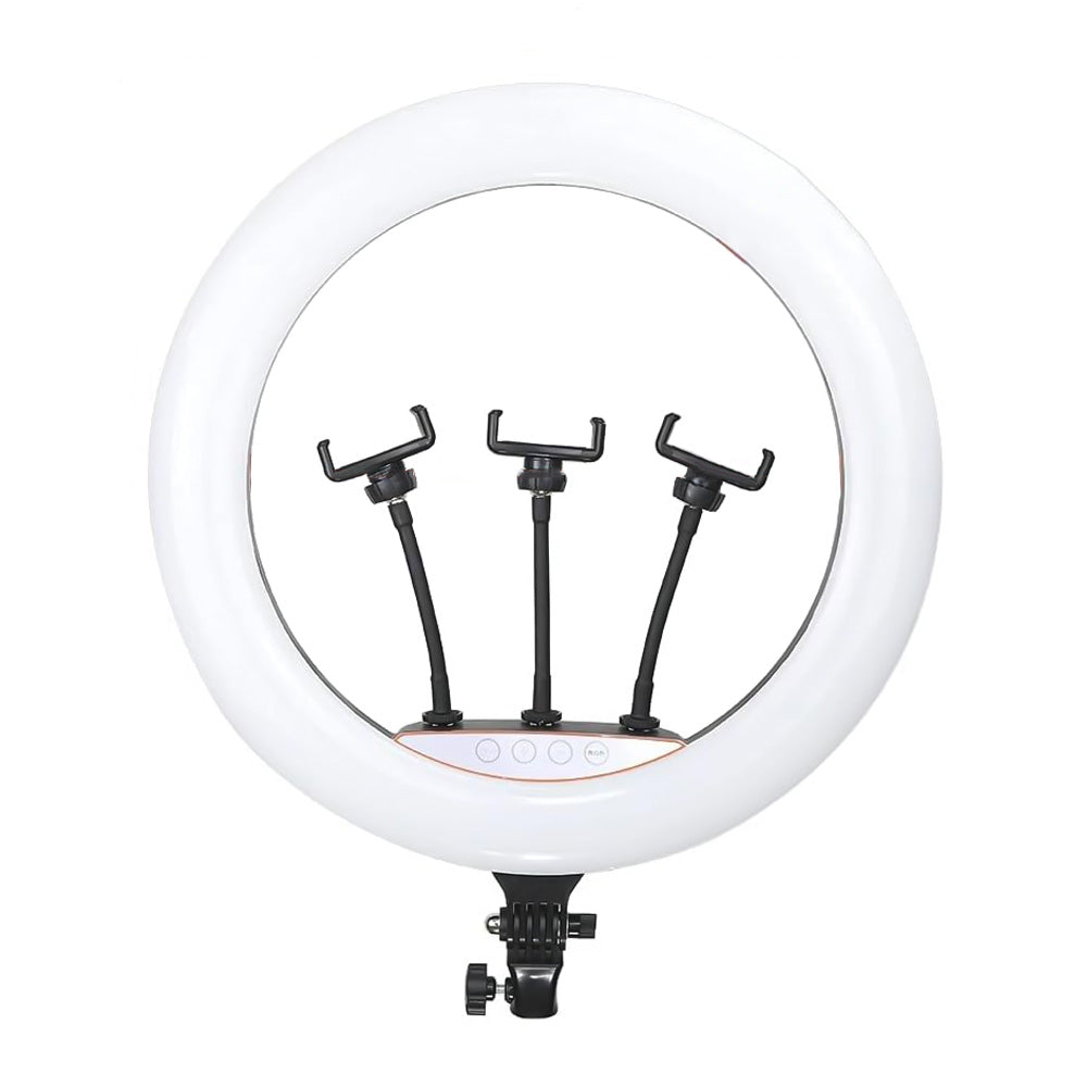 LJJ-22 LED Selfie Ring Light 22 Inch With Triple Phone Holder