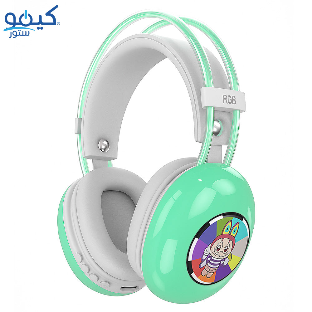 سماعة رأس بلوتوث RGB لابوبو AH-980G