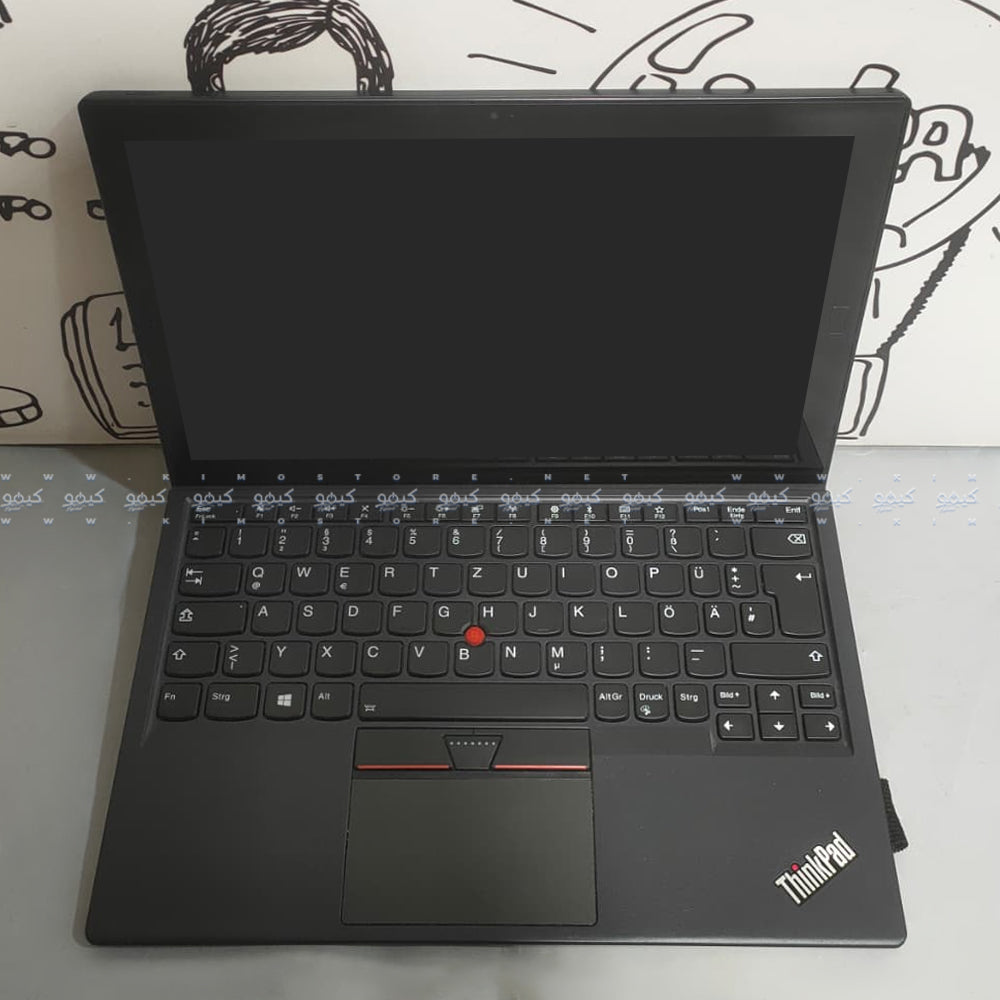 لاب توب لينوفو 2 في 1 قابل للفصل ThinkPad X1 Tablet Gen 2 (انتل كور i7-7Y54 - رام 8 جيجابايت DDR3 - هارد 256 جيجابايت M.2 - انتل HD جرافيكس - شاشة 12 بوصة FHD + تاتش سكرين 360° - كاميرا) استعمال خارج