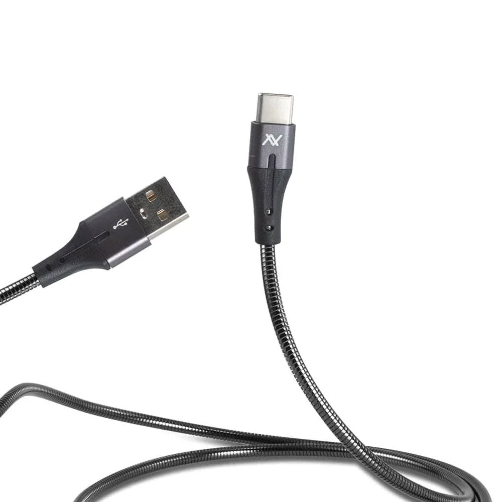 كابل شاحن موبايل لافينتو يو إس بي بمنفذ تايب سي 1 متر MP034- اسود