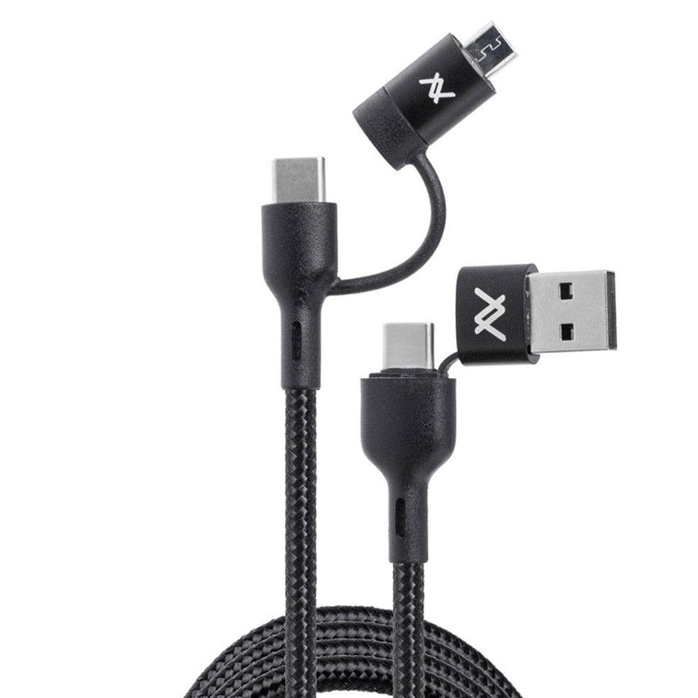 Lavvento MP299 4in1 Type-C To Type-C Cable + USB + Micro Connectors 22.5W Fast Charging 1m