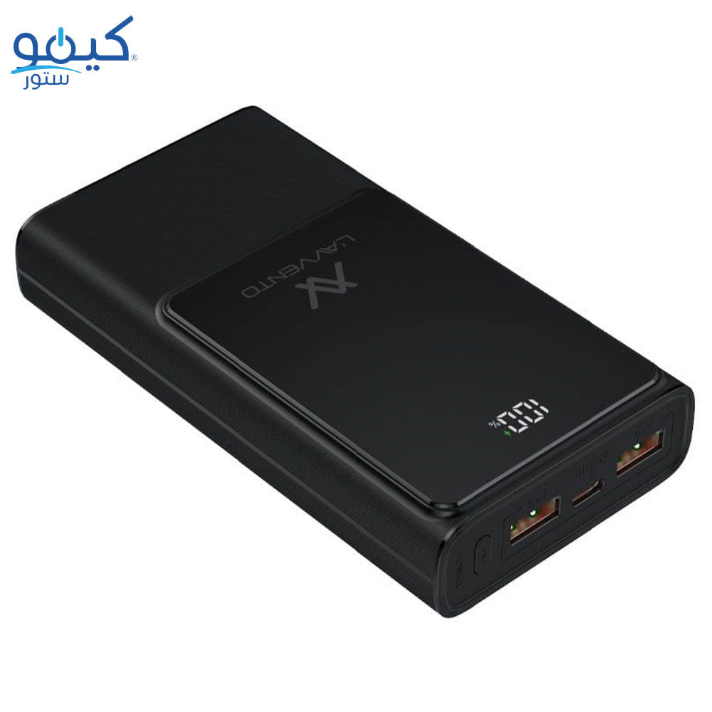 باور بانك لافينتو بمنفذين يو اس بي + منفذ تايب سي 22.5 وات 20000 مللي أمبير شحن سريع Ultimate 20 MP658