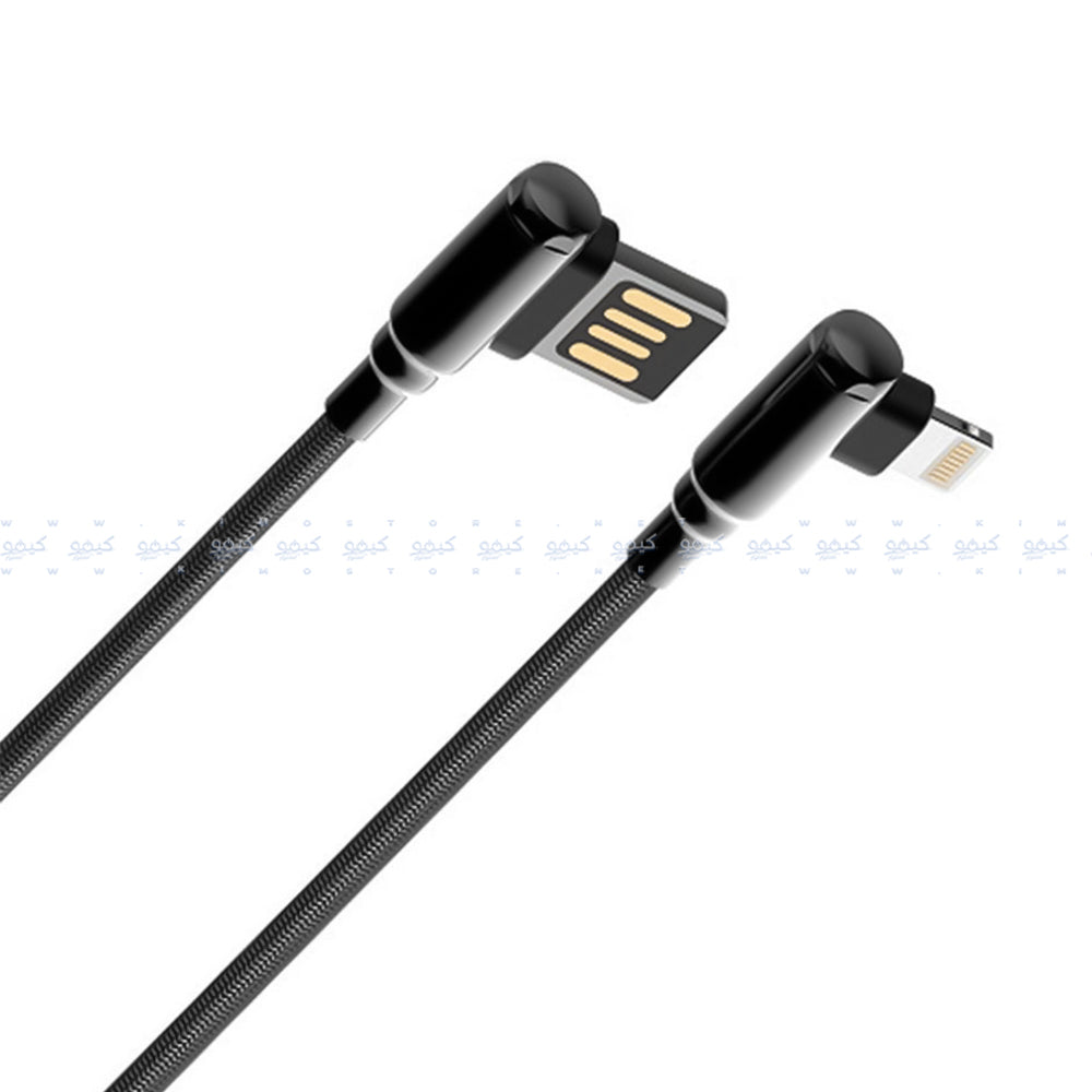 Ldnio LS421 USB To Lightning Cable 90° Angle 2.4A Fast Charging 1m