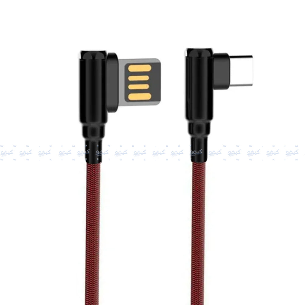 Ldnio LS422 USB To Type-C Cable 90° Angle 2.4A Fast Charging 2m
