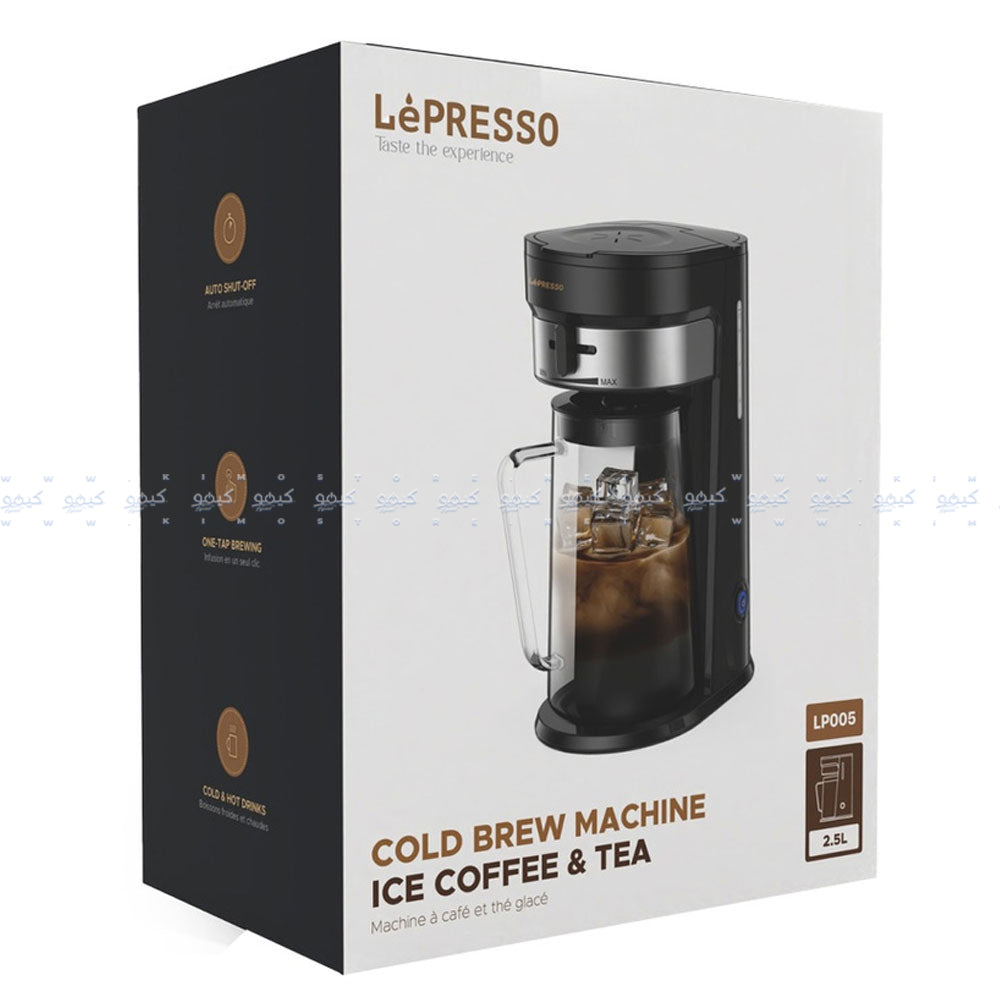 ماكينة تحضير القهوة والشاي المثلجة 700 وات Brew LPCFFM0005-BK