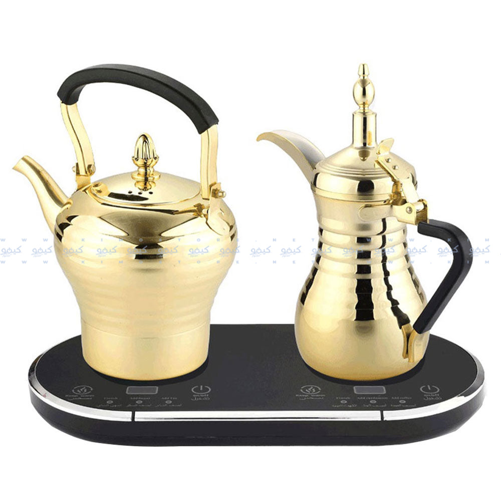 LePresso Dual Pot Arabic Coffee & Tea Kettle With Heat Milk Dallah LPARCTMGD 1600W